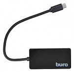 1001425 Разветвитель USB-C Buro BU-HUB4-0.2-U3.0 4порт. черный