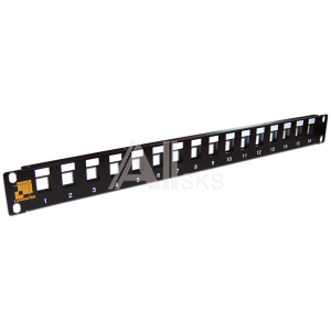 LAN-PP16OK-STP Патч-панель наборная 19", экранированная, 16 портов, 1U