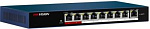 Коммутатор Hikvision DS-3E0109P-E/M(B) 9x100Мбит/с 8PoE+ 58W неуправляемый