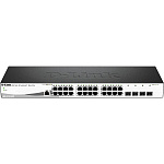 1000675964 Коммутатор D-LINK Коммутатор/ Managed L2 Metro Ethernet Switch 24x1000Base-T, 4x1000Base-X SFP, Surge 6KV, CLI, RJ45 Console