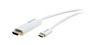 132927 Переходной кабель [99-97211215] Kramer Electronics [C-USBC/HM-15] USB 3.1 тип C вилка на HDMI вилку, 4,6 м