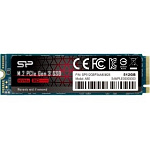 1704116 SSD SILICON POWER 512Gb A80 SP512GBP34A80M28, M.2 2280, PCI-E x4, NVMe