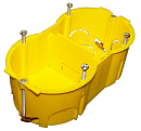 TWT-BX45x90-YL Подрозеточная коробка в стену для суппорта 45х90, желтая