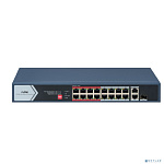 iFLOW F-SW-EU418POE-V/L L2, неуправляемый, 16 портов, 1 uplink порт 1000М RJ45, 1 1000М комбо-порт, 802.3af/at, бюджет питания PoE 130 Вт, порты 9-16