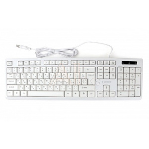 1857471 Клавиатура Gembird KB-8355U,{USB,белый, 104 клавиши, кабель 1,85м}