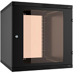 1726755 Шкаф коммутационный NT Wallbox Light 6-63 B (176959) настенный 6U 600x350мм пер.дв.стекл несъемн.бок.пан. направл.под закл.гайки 40кг черный 300мм 13к