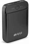 1166102 Мобильный аккумулятор Hiper SL10000 Li-Ion 10000mAh 2.1A+2.1A черный 2xUSB