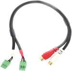 1000180641 Кабель интерфейсный/ Cable, HDX 9000 adapter for 2 x Phoenix ports to 2 x RCA(F)