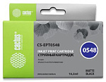 690119 Картридж струйный Cactus CS-EPT0548 T0548 черный матовый (16.2мл) для Epson Stylus Photo R800/R1800