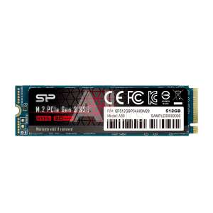 Solid State Disk Silicon Power P34A80 512Gb PCIe Gen3x4 M.2 PCI-Express (PCIe) 3400MBs/3000MBs SP512GBP34A80M28