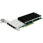 1000695346 Сетевая карта/ PCIe x8 10G Quad Port Fiber Server Network Card