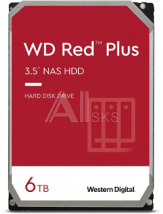 1774628 Жесткий диск WD SATA-III 6Tb WD60EFZX NAS Red Plus (5640rpm) 128Mb 3.5"
