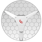 RBLHG-60ad MikroTik LHG Lite60 (60Ghz antenna with 802.11ad wireless, 650MHz CPU, 64MB RAM, 10/100Mbps LAN port, RouterOS L3, POE, PSU) for use as CPE in Point -