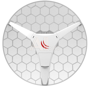 RBLHG-60ad MikroTik LHG Lite60 (60Ghz antenna with 802.11ad wireless, 650MHz CPU, 64MB RAM, 10/100Mbps LAN port, RouterOS L3, POE, PSU) for use as CPE in Point -