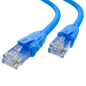 1000669385 Greenconnect Патч-корд прямой 0.5m UTP кат.6, синий, 24 AWG, литой, ethernet high speed, RJ45, T568B