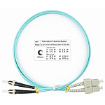 11053463 Cabeus FOP-50-SC-ST-1m Шнур оптический duplex SC-ST 50/125 mm OM3 1м LSZH