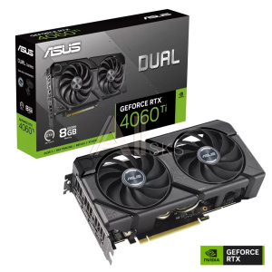 Видеокарта Asus PCI-E 4.0 DUAL-RTX4060TI-8G-EVO NVIDIA GeForce RTX 4060TI 8Gb 128bit GDDR6 2535/18000 HDMIx1 DPx3 HDCP Ret Видеокарта Asus PCI-E 4.0 DUAL-RTX4060TI-8G-EVO NVIDIA GeForce RTX 4060TI 8Gb 128bit GDDR6 2535/18000 HDMIx1 DPx3 HDCP Ret