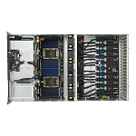 3000024560 Серверная платформа/ ASUS ESC8000A-E12-SKU2/10G/3kW(2+2)/2 PCIe/2 NVMe