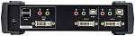 1000177969 Переключатель, электрон., KVM+Audio+USB 2.0, 1 user USB+DVI => 4 cpu USB+DVI, со шнурами USB 4х1.8м., 2560x1600 60Hz DVI-D Dual Link/2048x1536