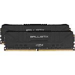 1289682 Модуль памяти CRUCIAL Ballistix Gaming DDR4 Общий объём памяти 16Гб Module capacity 8Гб Количество 2 3000 МГц Множитель частоты шины 15 1.35 В черный