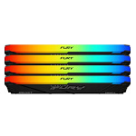 11062585 Память оперативная/ Kingston 64GB 3200MT/s DDR4 CL16 DIMM (Kit of 4) FURY Beast RGB