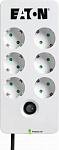 1217652 Сетевой фильтр Eaton Protection Box 6 DIN 1.8м (6 розеток) белый/черный (коробка)