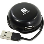 1451110 5bites HB24-200BK Концентратор 4*USB2.0 / USB PLUG / BLACK
