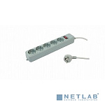 PC PET Сетевой фильтр AP01006-1.8-G 1.8м (5 розеток, EURO, EURO/RUS), серый {619889}