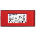 11057851 Твердотельный накопитель/ Kingston External SSD XS1000, 2000GB, Type-C/A, USB 3.2 Gen 2, R/W 1050/1000MB/s, 70x33x14mm, 29g., Red (5 лет)