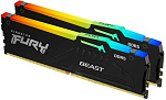 1000731927 Память оперативная/ Kingston 32GB 5600MHz DDR5 CL40 DIMM (Kit of 2) FURY Beast RGB XMP