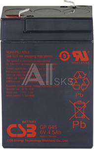 Батарея для ИБП CSB GP645 6В 4.5Ач