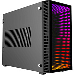 1000703727 Компьютерный корпус, без блока питания ITX/ Gamemax Abyss ITX case, black, w/o PSU, w/2xUSB3.0, infinity rainbow lights FP, w/2x120mm Rainbow top
