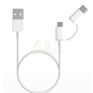 1615439 Xiaomi Mi 2-in-1 USB Cable Micro USB to Type C (100cm) [SJV4082TY] Кабель