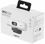 1969399 Камера Web Logitech HD Webcam BRIO 500 белый 2Mpix (1920x1080) USB Type-C с микрофоном (960-001428)