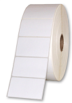 76535 Zebra Label, Polyester, 51x25mm; Thermal Transfer, Z-Ultimate 3000T White, Permanent Adhesive, 76mm Core