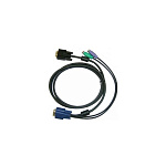 11021281 D-Link DKVM-IPCB5/10 Кабель KVM для DKVM-IP8, VGA+PS/2, 5м, 10шт в упаковке