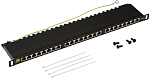LAN-PPC24S5E Патч-панель LANMASTER компактная 24 порта, STP, кат. 5E, 0.5U