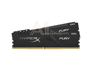 1281454 Модуль памяти KINGSTON Fury Gaming DDR4 Общий объём памяти 8Гб Module capacity 4Гб Количество 2 3000 МГц Множитель частоты шины 15 1.35 В черный HX430