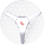 RBLHG-2nD MikroTik LHG 2 with 18dBi 2.4GHz antenna, Dual Chain 802.11bgn wireless, 650MHz CPU, 64MB RAM, 1 x LAN, POE, PSU, pole mount, RouterOS L3