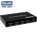 11028786 ORIENT HSP0204HN-2.0, HDMI матричный переключатель/разветвитель 2->4 с аудиовыходами, UHD 4K/60Гц (3840x2160), HDR, HDMI 2.0, HDCP 2.2, пульт ДУ, внеш