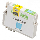 727367 Картридж струйный Cactus CS-EPT0805 T0805 светло-голубой (11.4мл) для Epson Stylus Photo P50/PX650/PX660/PX700/PX700W/PX710/PX710W/PX720/PX720WD/PX800