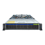 R283-Z92-AAE3 Gigabyte Server Platform R283-Z92 2U 2xAMD EPYC 9004/24xDDR5 RDIMM/20x2,5" SATA/SAS/4x2,5" SATA/SAS/NVMe/4x2,5" SATA/SAS rear/3xM.2/2x1GbE/2xOCP 3.0/6