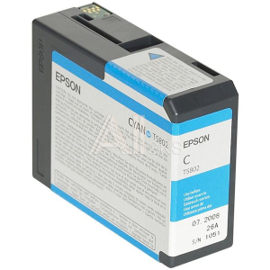 C13T580200 Картридж Epson Stylus Pro 3800 Ink Cartridge (80ml) Cyan