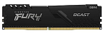 KF426C16BB/8 Kingston 8GB 2666MHz DDR4 CL16 DIMM FURY Beast Black, 1 year