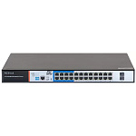 11056549 GIGALINK GL-SW-G205-24P WEB Smart управляемый, 24 PoE (802.3af/at) портов 10/100/1000Мбит/с 8 до 250 метров cat.6, 2*SFP 1000Мбит/с, 400Вт APO&R