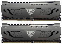 1257656 Модуль памяти PATRIOT Viper Steel Gaming DDR4 Общий объём памяти 16Гб Module capacity 8Гб Количество 2 3000 МГц Множитель частоты шины 16 1.35 В PVS41