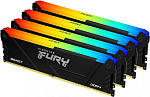 1000724739 Память оперативная/ Kingston 128GB 3600MHz DDR4 CL18 DIMM (Kit of 4) FURY Beast RGB