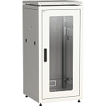 1000410192 Шкаф сетевой 19", 24U, 600х600 мм, стеклянная передняя дверь, серый