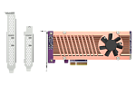 1000700715 Карта расширения QNAP Плата расширения/ QM2-2P-344A 2 x M.2 22110 or 2280 PCIe (Gen3 x4) NVMe SSD slots, Low-profile flat and Full-height brackets included.