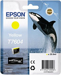 1037213 Картридж струйный Epson T7604 C13T76044010 желтый (2100стр.) (25.9мл) для Epson SureColor SC-P600